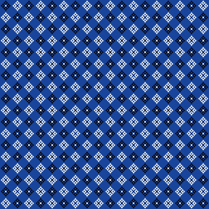 Cobalt Paisley Pattern 5 Minky Fabric
