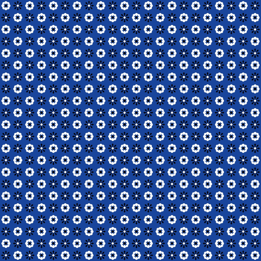 Blue Bandana Pattern 7 Quilting Cotton Fabric