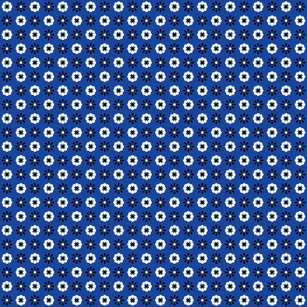 Cobalt Paisley Pattern 7 Minky Fabric