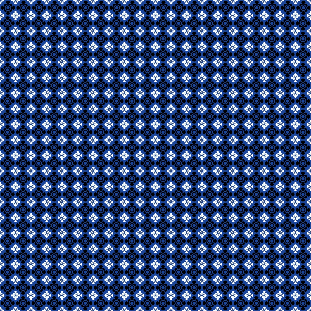 Cobalt Paisley Pattern 8 Minky Fabric