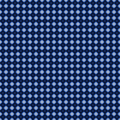 Cobalt Paisley Pattern 8 Minky Fabric