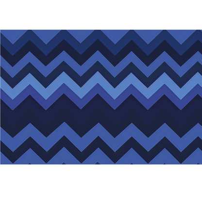 Blue Chevron Pattern 1 Minky Fabric