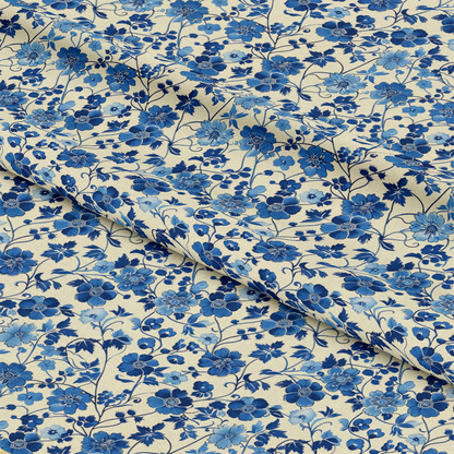 Blue Vintage China Pattern 2 Quilting Cotton Fabric