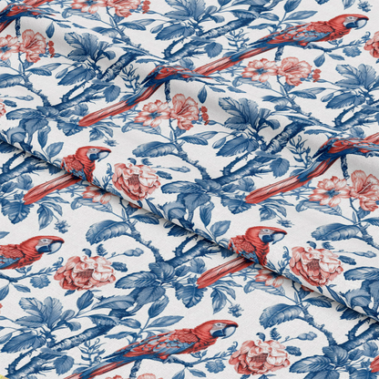 Blue Vintage China Pattern 5 Quilting Cotton Fabric