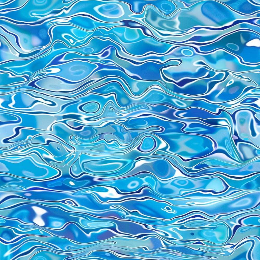 Liquid Sapphire Pattern 3 Minky Fabric