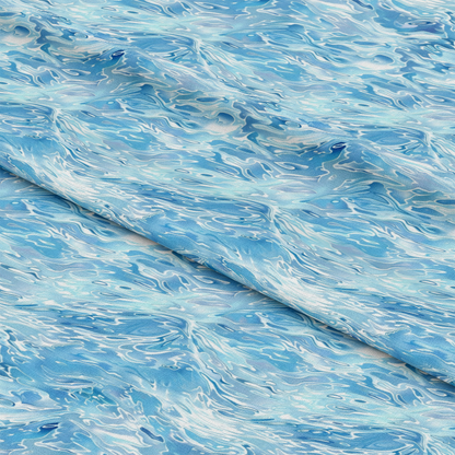 Blue Water Pattern 14 Quilting Cotton Fabric