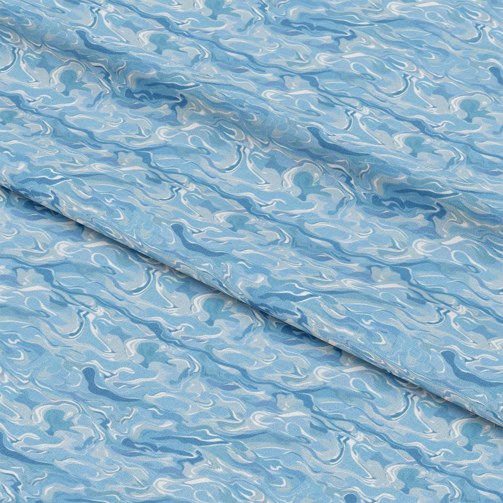 Blue Water Pattern 16 Quilting Cotton Fabric