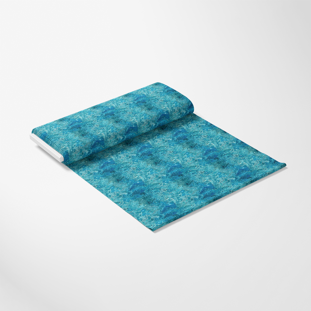 Blue Water Pattern 1 Quilting Cotton Fabric