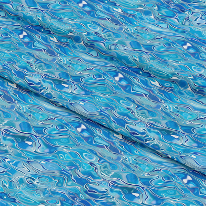 Blue Water Pattern 3 Quilting Cotton Fabric