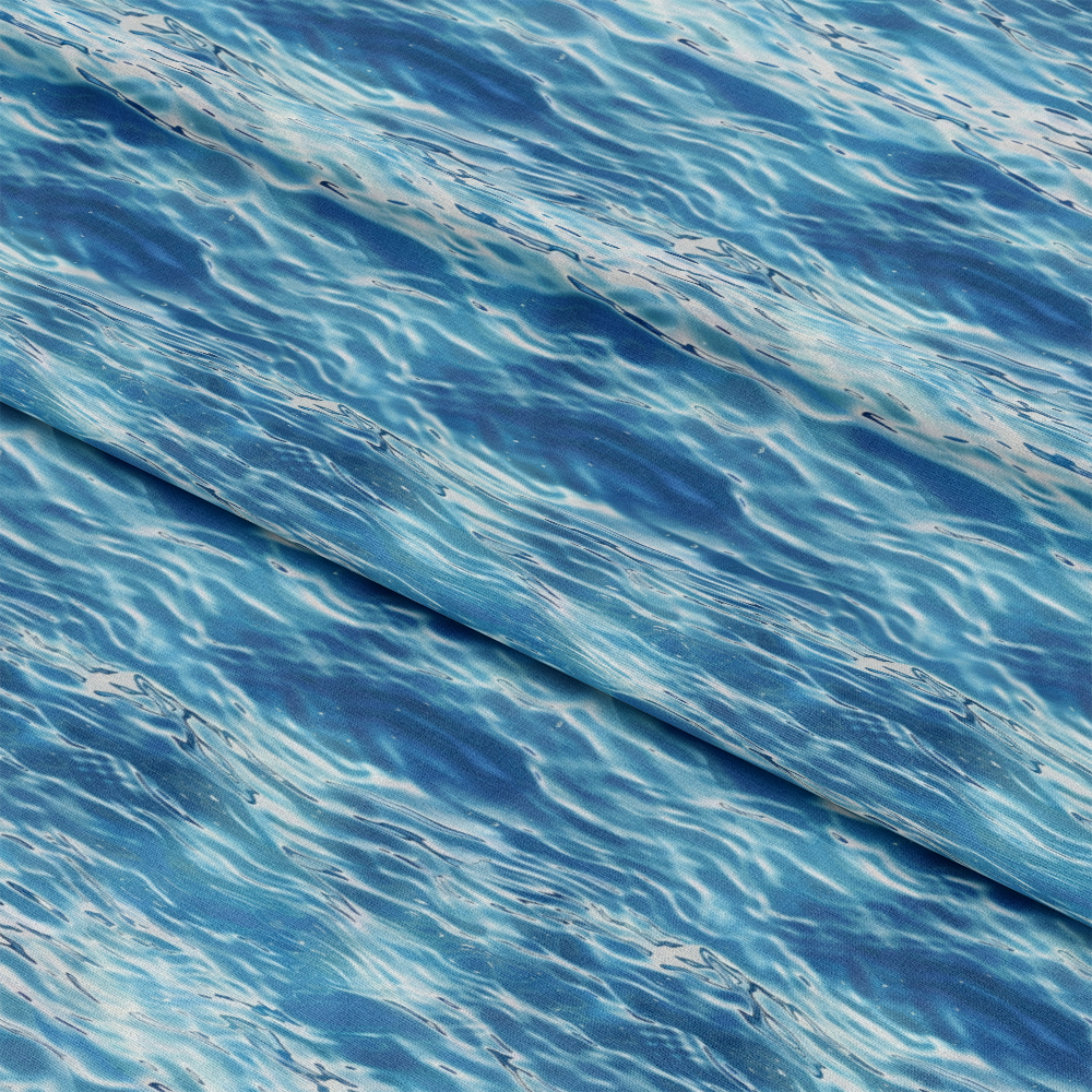 Blue Water Pattern 7 Quilting Cotton Fabric