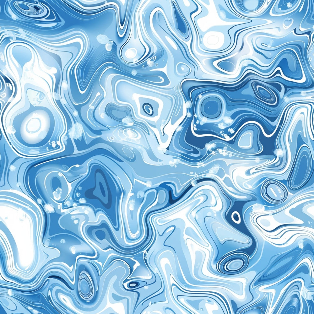 Liquid Sapphire Pattern 8 Minky Fabric