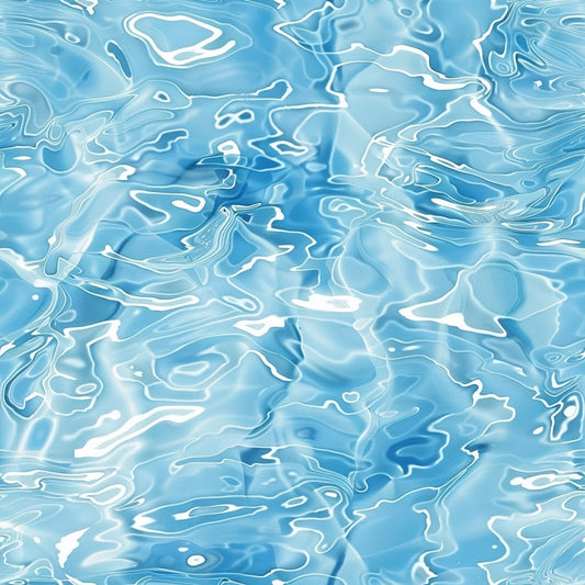 Blue Water Pattern 9 Quilting Cotton Fabric