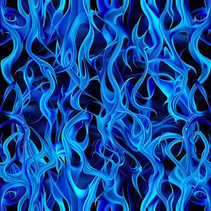 Sapphire Inferno Pattern 15 Minky Fabric