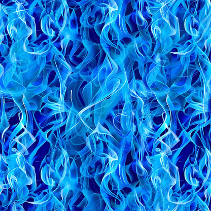 Sapphire Inferno Pattern 2 Minky Fabric