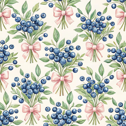 Blueberry Garden Pattern 7 Quilting Cotton Fabric