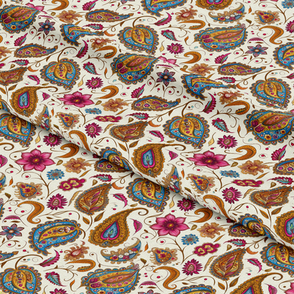 Boho Floral Paisley Pattern 5 Quilting Cotton Fabric