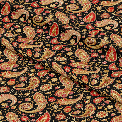 Boho Floral Paisley Pattern 6 Quilting Cotton Fabric