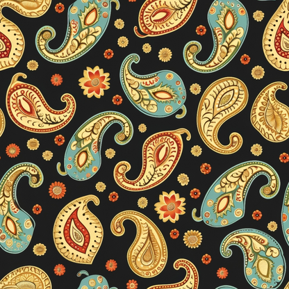 Persian Garden Pattern 8 Minky Fabric