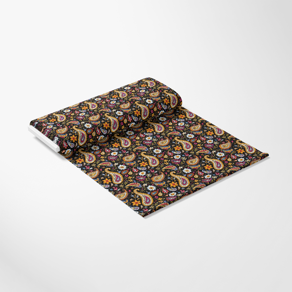 Boho Floral Paisley Pattern 9 Quilting Cotton Fabric