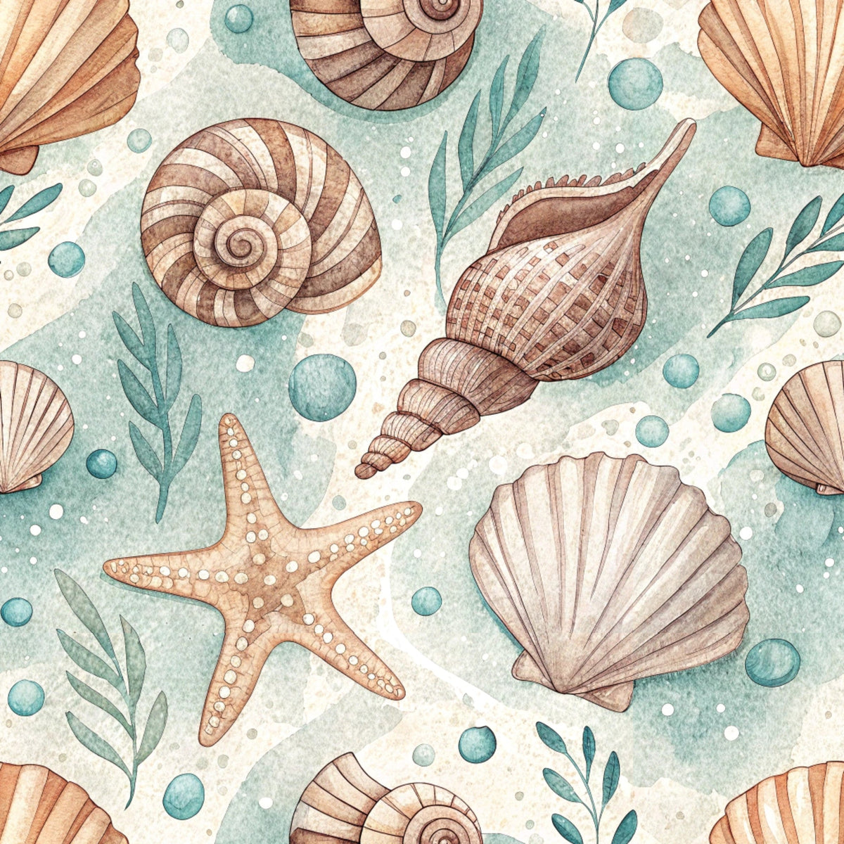 Tidepool Treasures Pattern 1 Minky Fabric