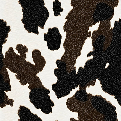 Bold Brown and White Cow Pattern 10 Quilting Cotton Fabric