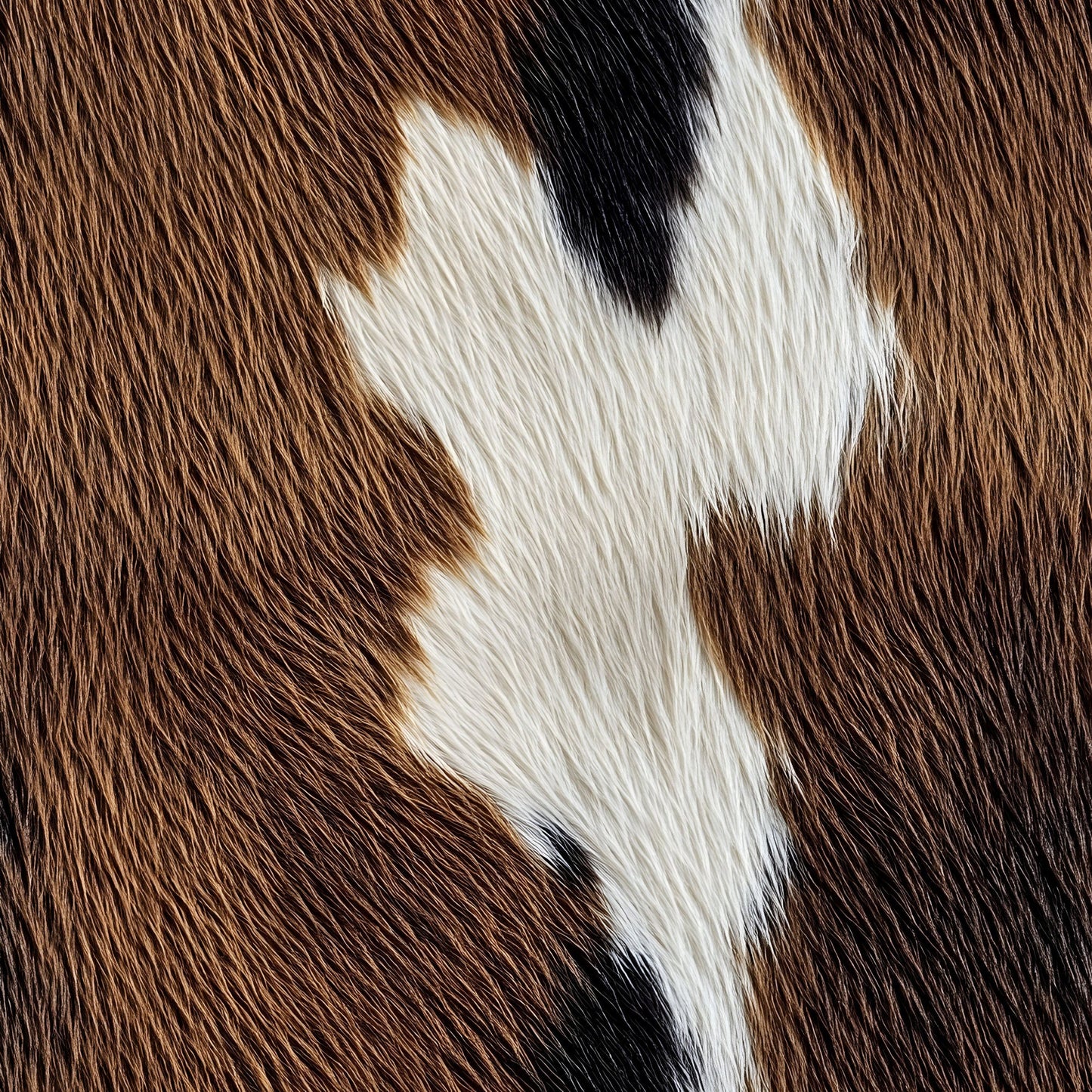 Bold Brown and White Cow Pattern 8 Quilting Cotton Fabric
