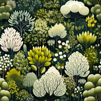 Twilight Flora Pattern 10 Minky Fabric