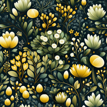 Twilight Flora Pattern 11 Minky Fabric
