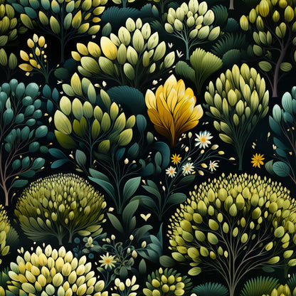 Twilight Flora Pattern 13 Minky Fabric
