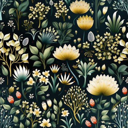 Twilight Flora Pattern 14 Minky Fabric