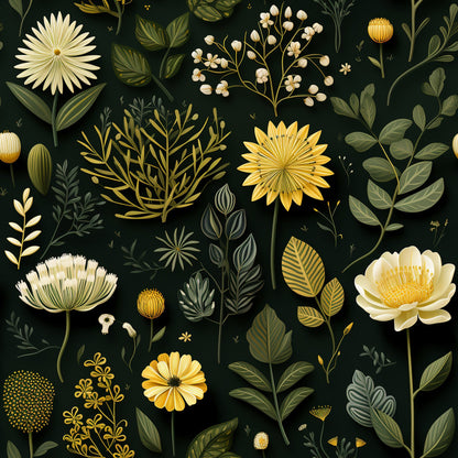 Twilight Flora Pattern 1 Minky Fabric