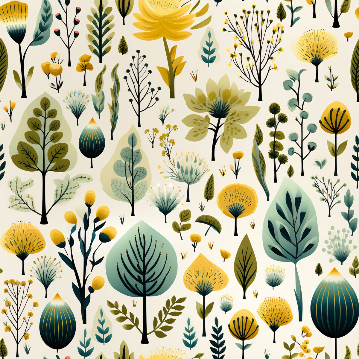 Twilight Flora Pattern 3 Minky Fabric