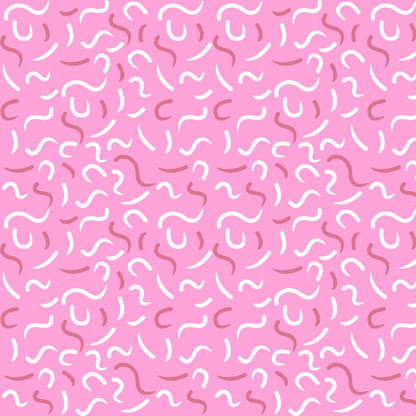 Pink Ribbon Love Pattern 11 Minky Fabric