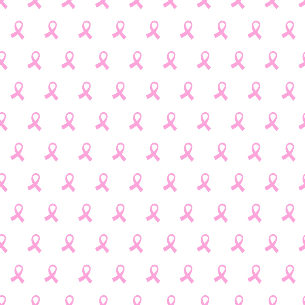 Pink Ribbon Love Pattern 5 Minky Fabric