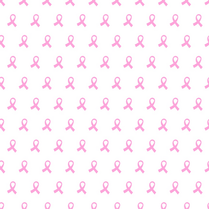 Pink Ribbon Love Pattern 5 Minky Fabric