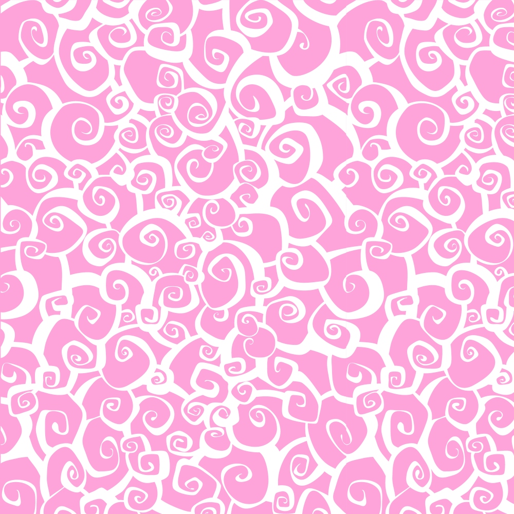 Pink Ribbon Love Pattern 6 Minky Fabric