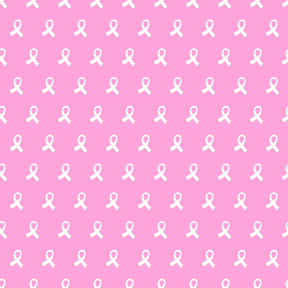 Pink Ribbon Love Pattern 7 Minky Fabric