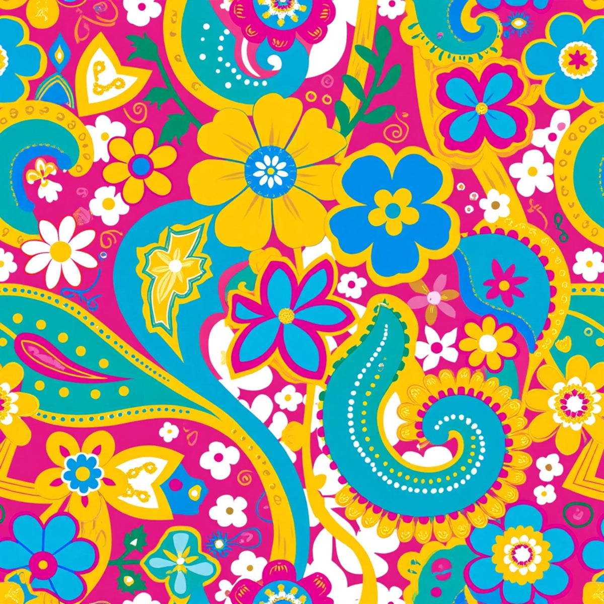Fiesta Blooms Pattern 14 Minky Fabric