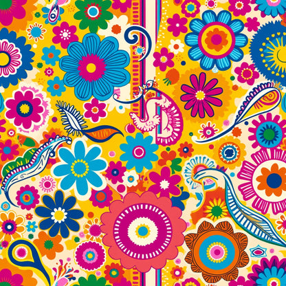 Fiesta Blooms Pattern 20 Minky Fabric