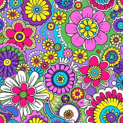 Fiesta Blooms Pattern 2 Minky Fabric