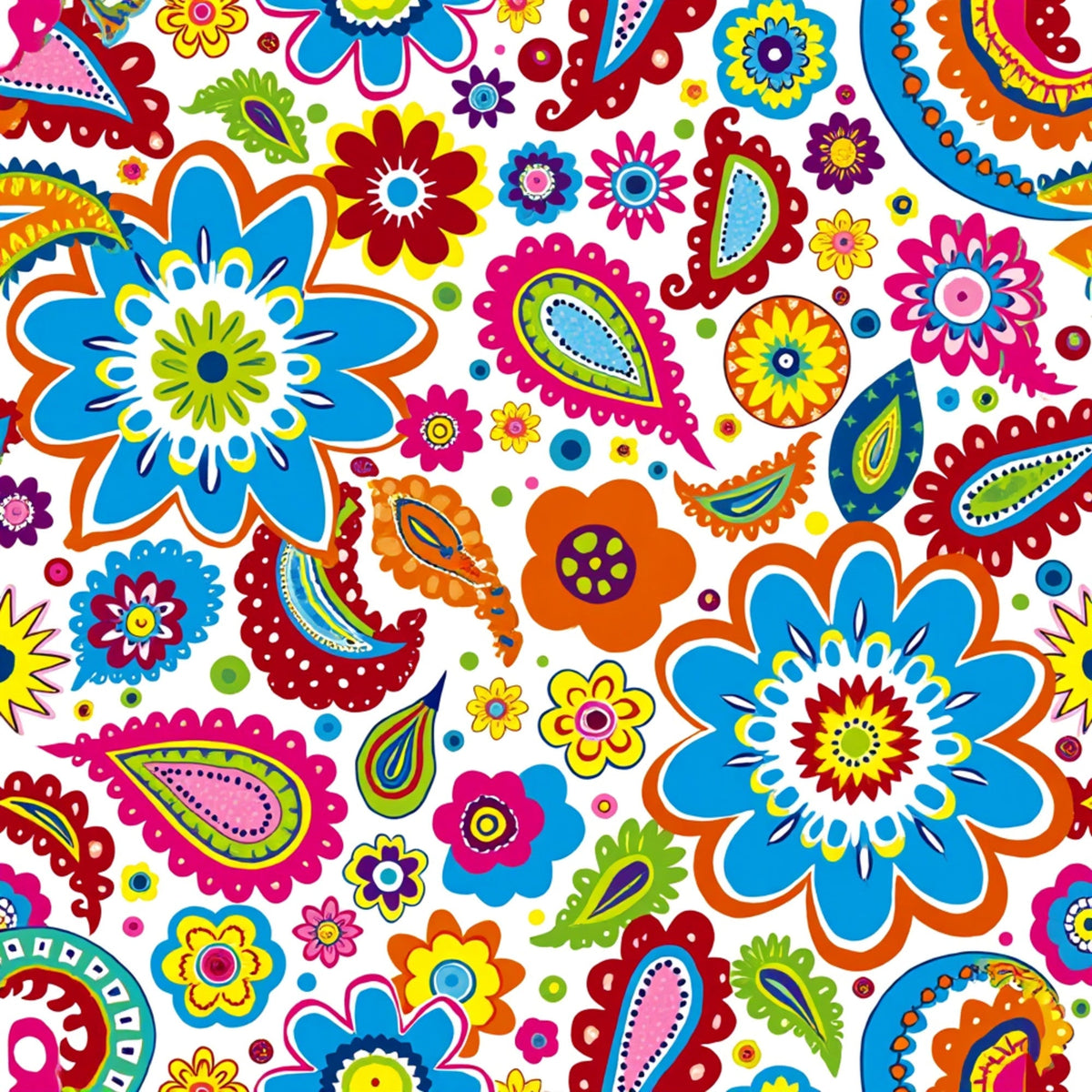 Fiesta Blooms Pattern 3 Minky Fabric
