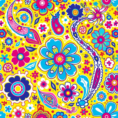 Fiesta Blooms Pattern 4 Minky Fabric