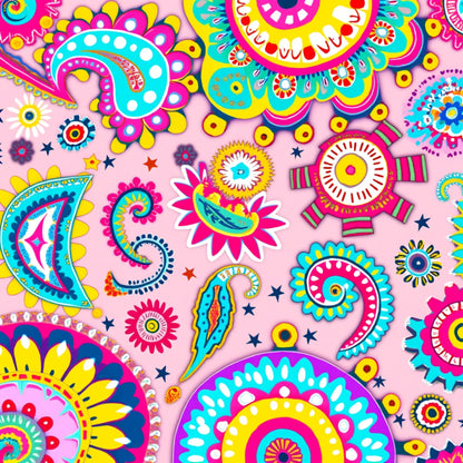 Fiesta Blooms Pattern 8 Minky Fabric