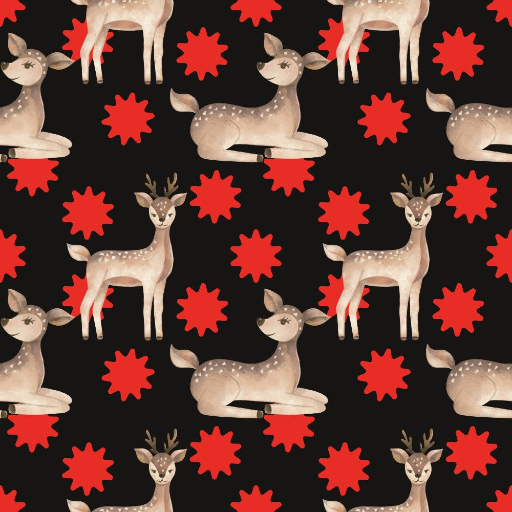 Gingham Fawns Pattern 6 Minky Fabric