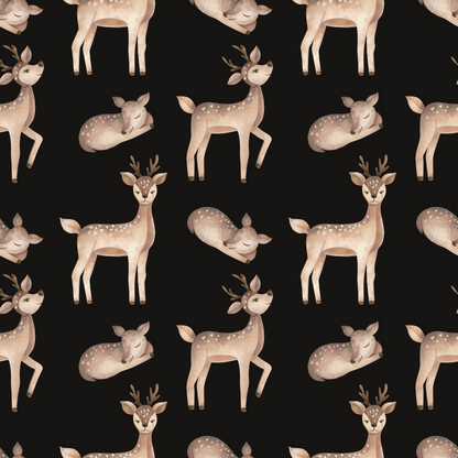 Gingham Fawns Pattern 7 Minky Fabric