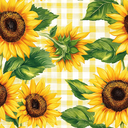 Golden Gingham Pattern 11 Minky Fabric
