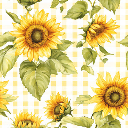 Golden Gingham Pattern 13 Minky Fabric