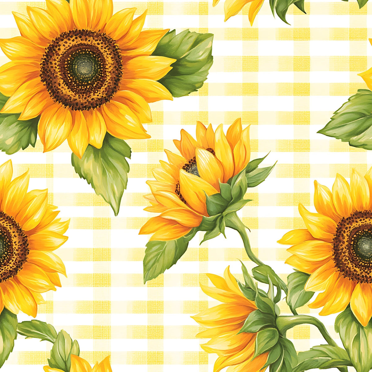 Golden Gingham Pattern 17 Minky Fabric