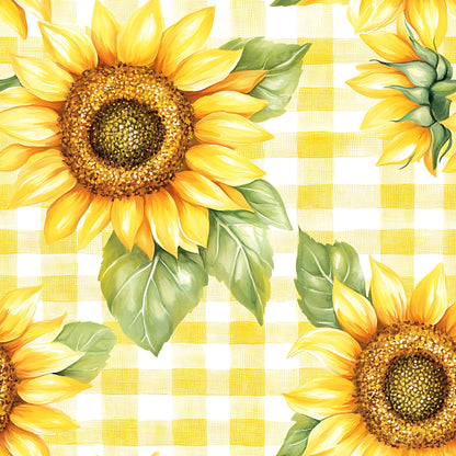 Golden Gingham Pattern 19 Minky Fabric