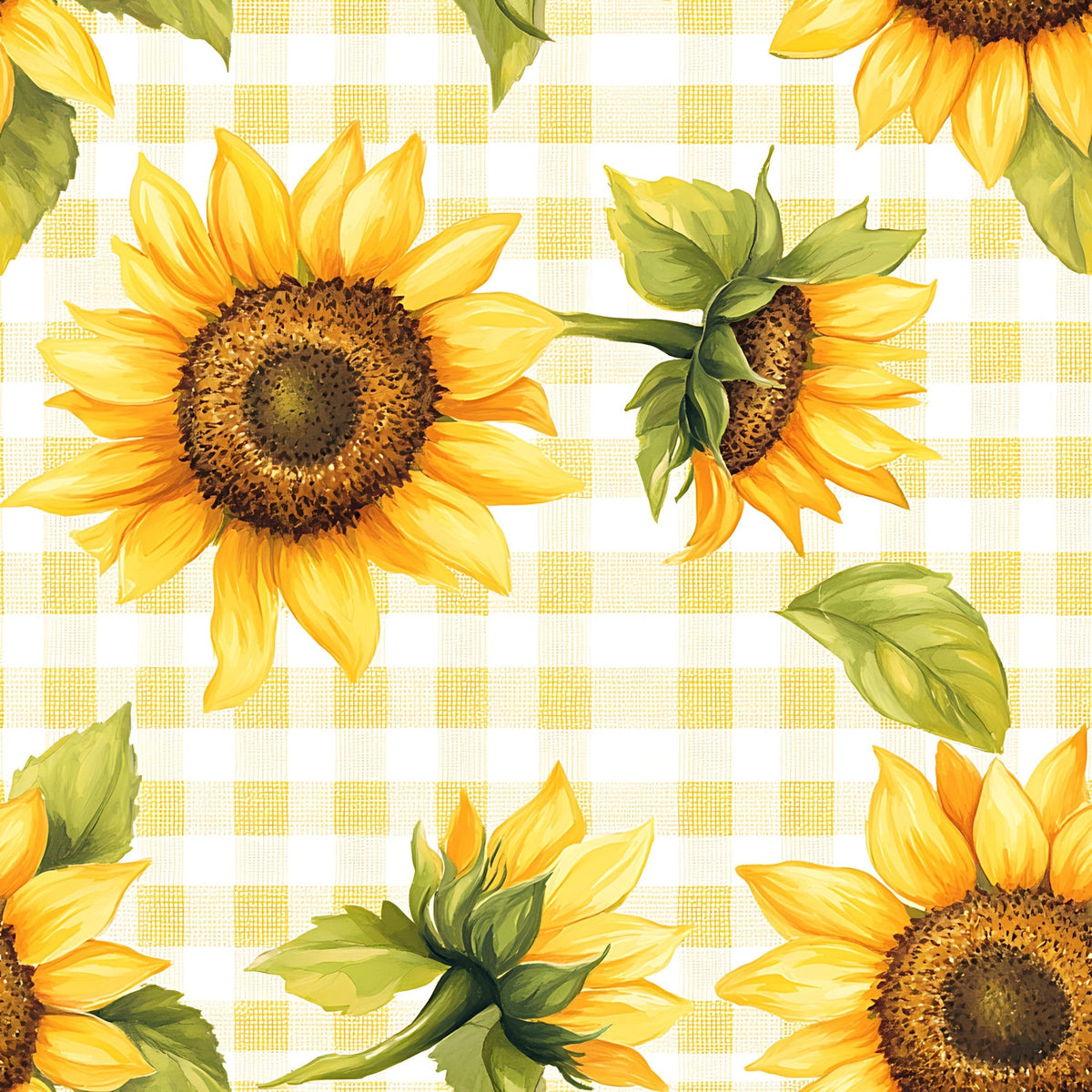 Golden Gingham Pattern 1 Minky Fabric